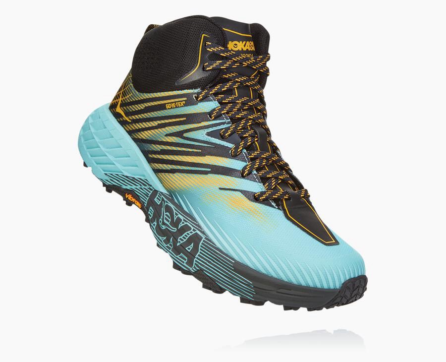 Dámske Trail Tenisky Hoka One One Lacno - Speedgoat Mid Gore-Tex 2 - Modre 09471-TVKL